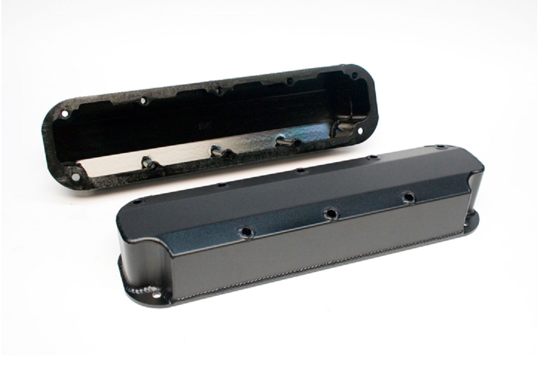 PRW Satin Black Aluminum Valve Covers 92-03 Mopar 5.2L,5.9L